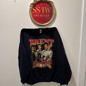 Black Brent Faiyaz Graphic Sweatshirt
